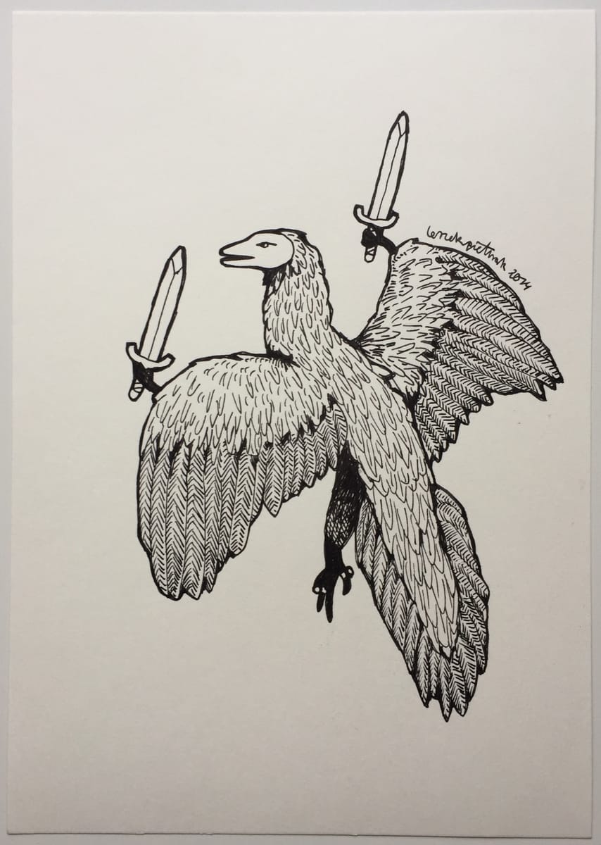 dinosaur-archaeopteryx-swordfighter-2014-poor-quality-photo